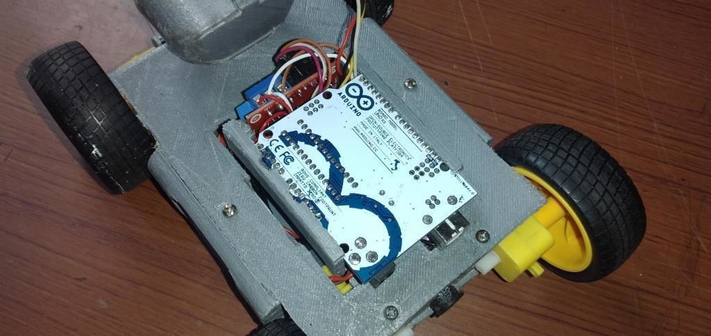 Arduino Obstacle Avoiding Robot Car  Free 3D print model_6
