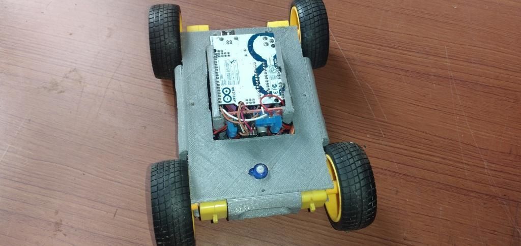 Arduino Obstacle Avoiding Robot Car  Free 3D print model_7