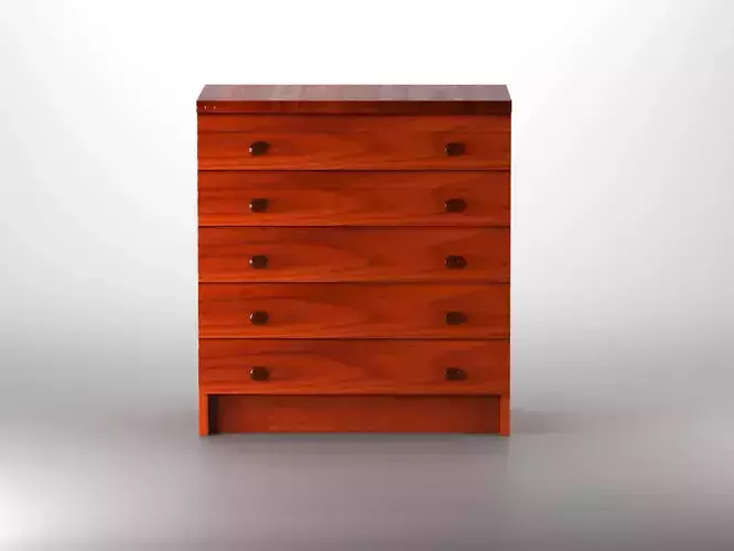 Commode wooden chest of drawers