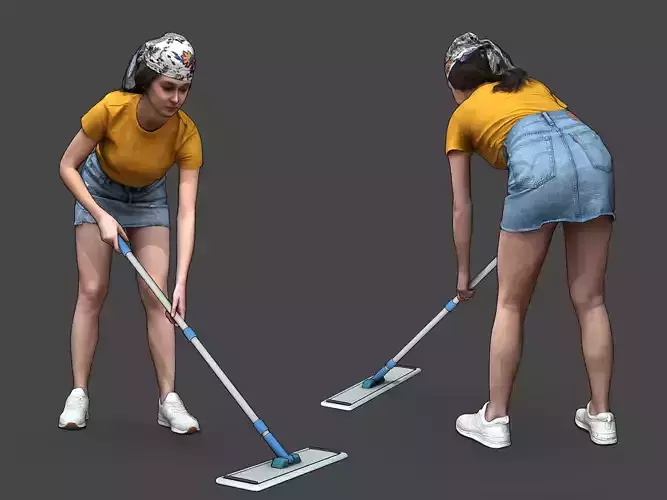 Stylized Woman Character 3D model