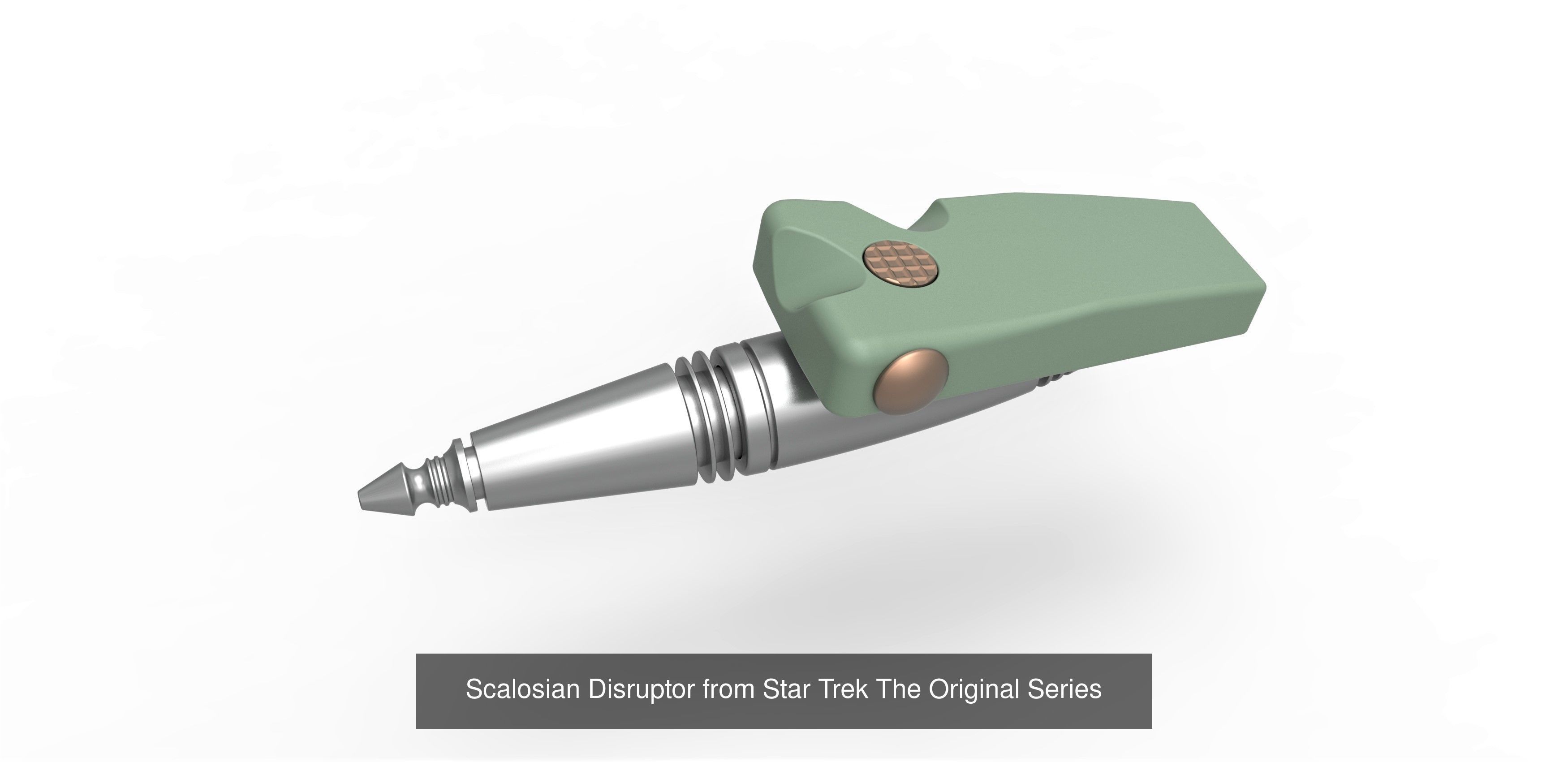 Scalosian Disruptor Version 1 and 2 from Star Trek TOS 3D Model Collection_1
