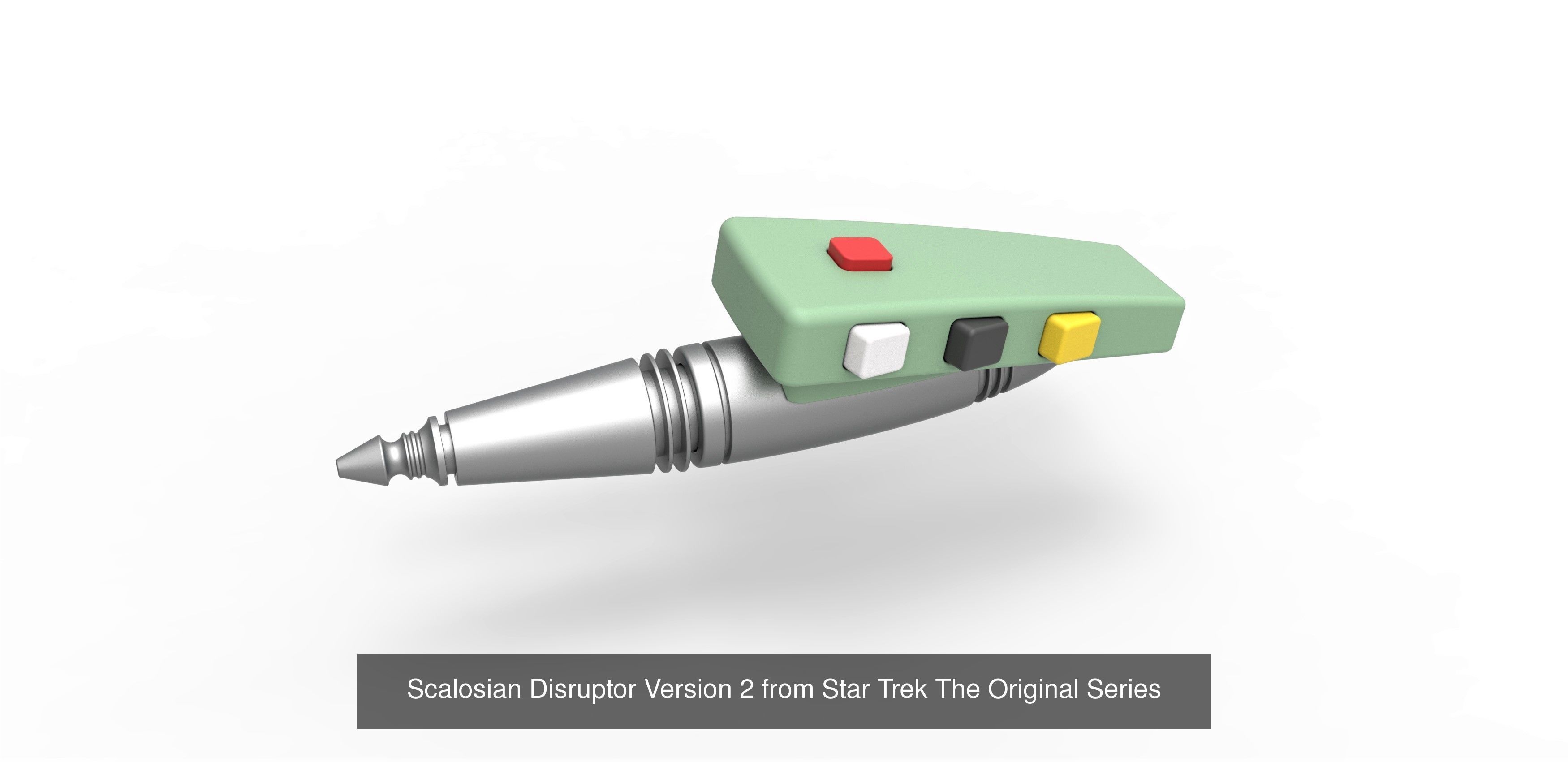 Scalosian Disruptor Version 1 and 2 from Star Trek TOS 3D Model Collection_2
