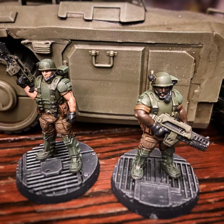 HUMAN SPACE MARINE OJI ALKASID 3D print model_2