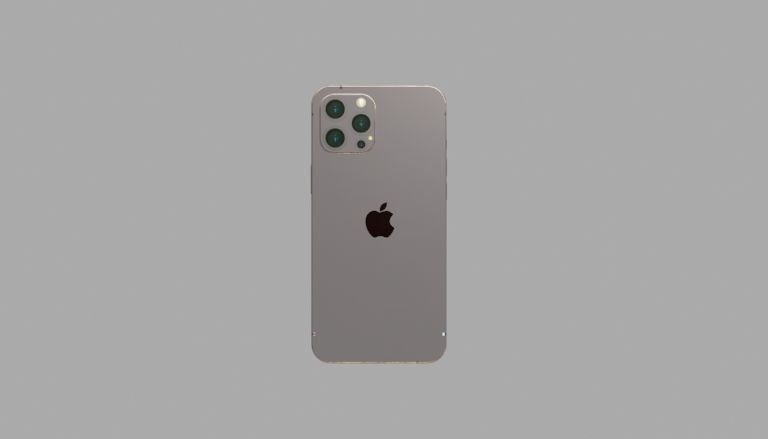 iPhone 12 pro max Low-poly 3D model_12