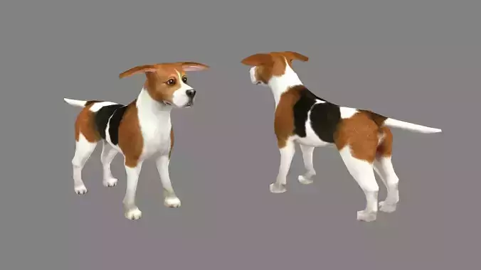 Cartoon beagle - dog