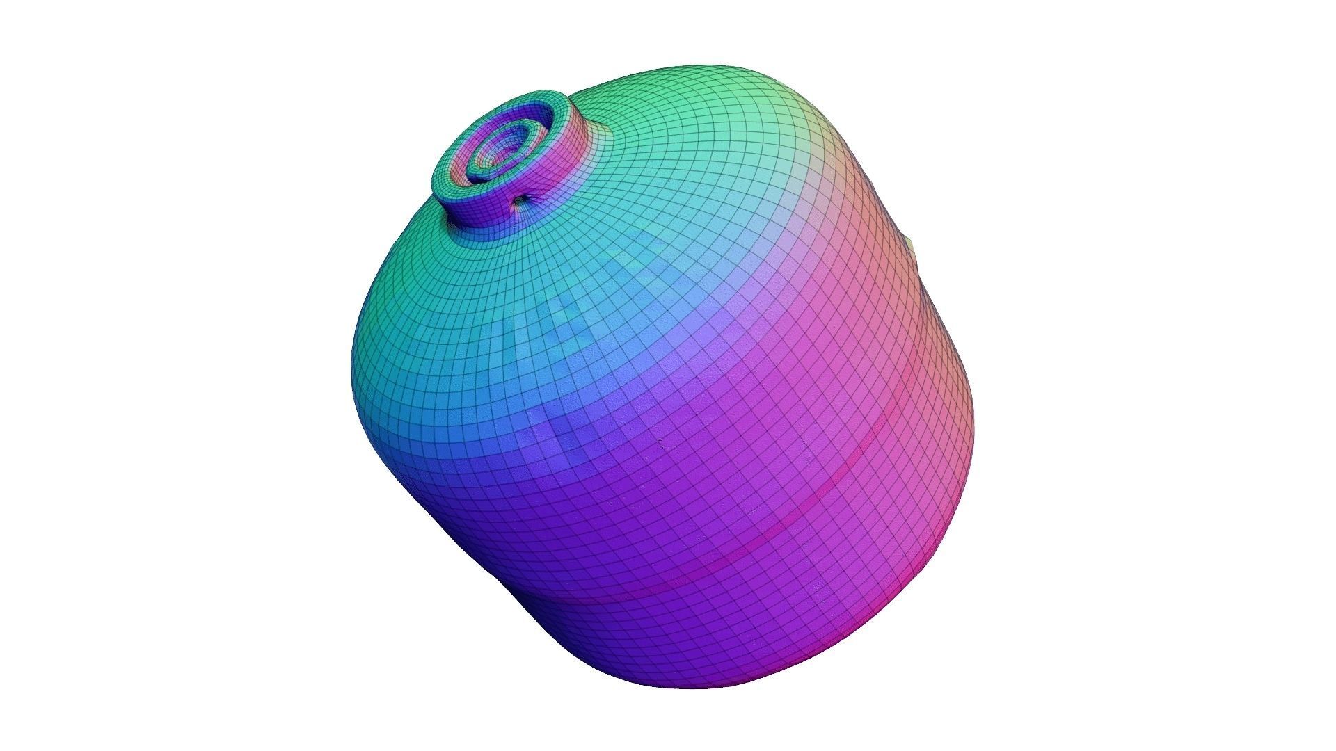 Old Gas Cylinder - Real-Time Scanned Low-poly 3D model_2