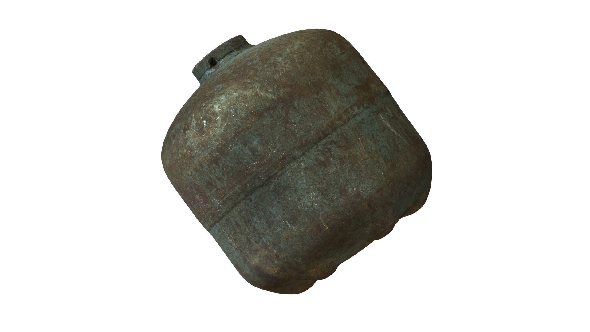 Old Gas Cylinder - Real-Time Scanned Low-poly 3D model_17