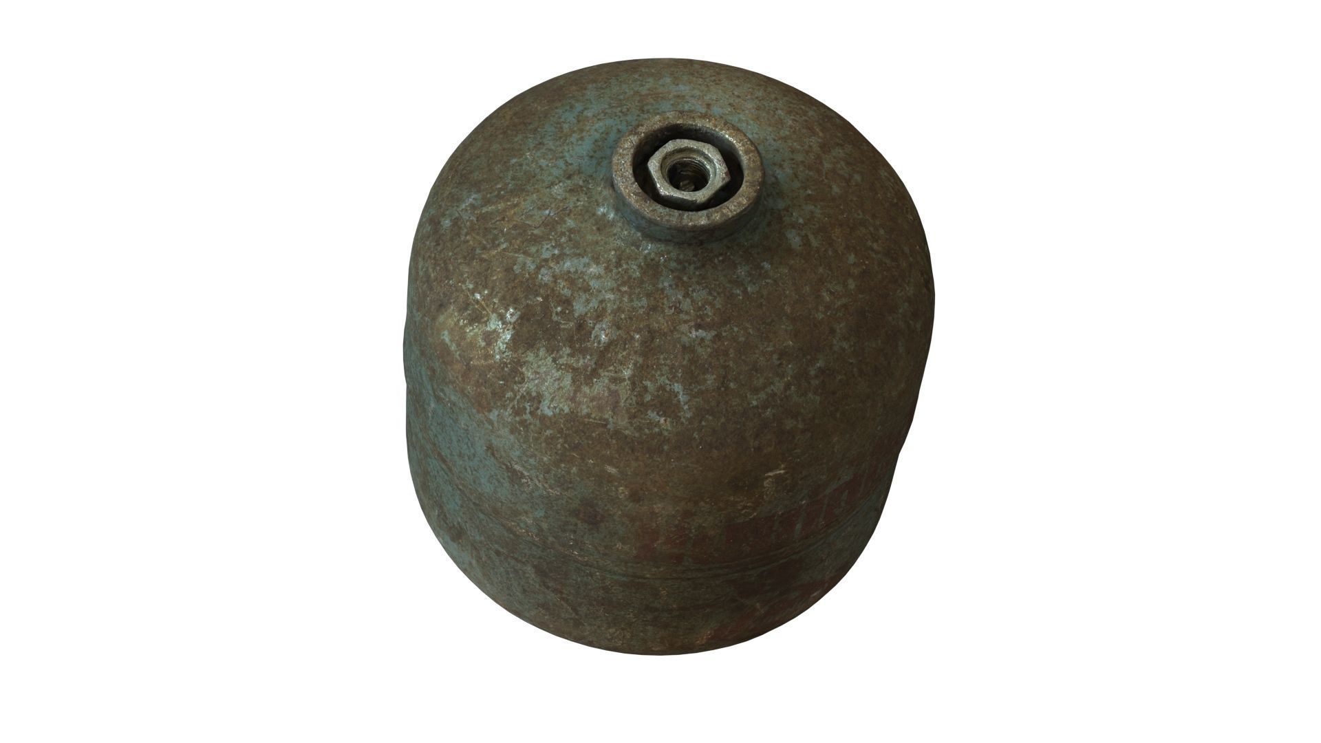 Old Gas Cylinder - Real-Time Scanned Low-poly 3D model_9