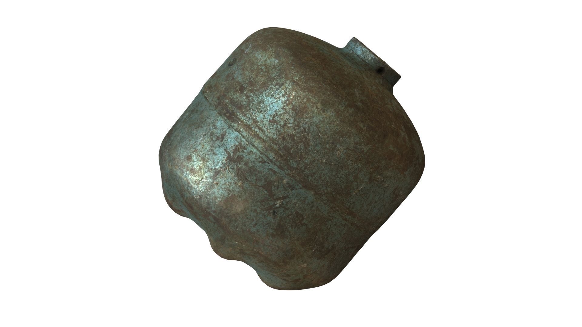 Old Gas Cylinder - Real-Time Scanned Low-poly 3D model_12