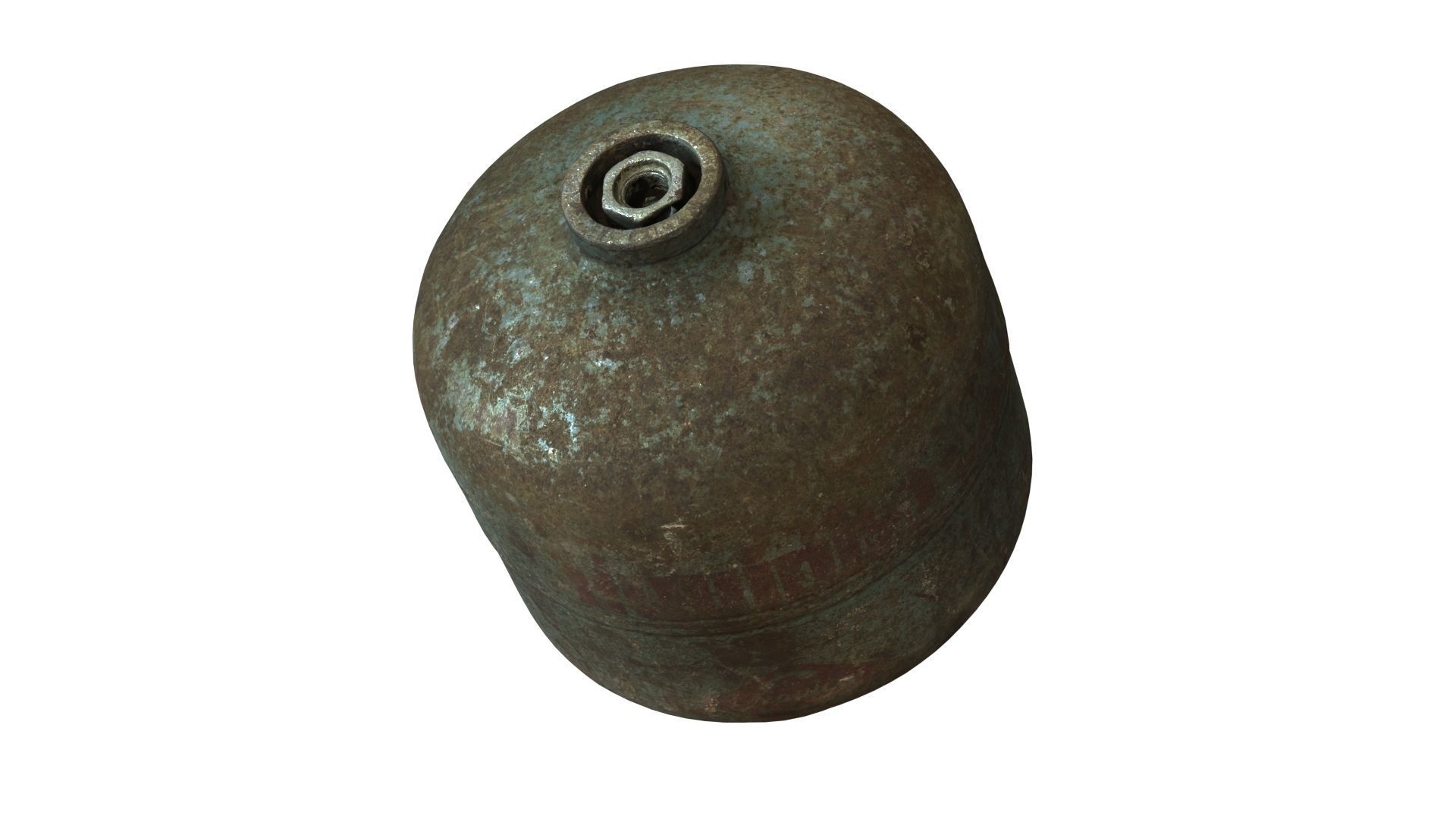 Old Gas Cylinder - Real-Time Scanned Low-poly 3D model_8