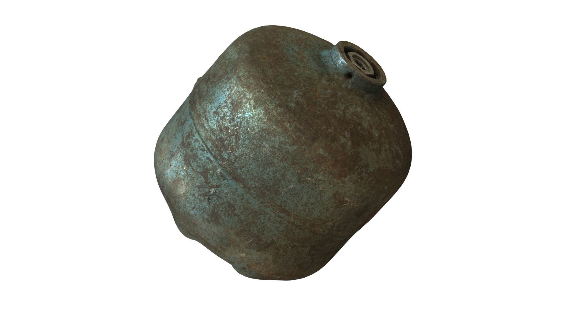 Old Gas Cylinder - Real-Time Scanned Low-poly 3D model_11