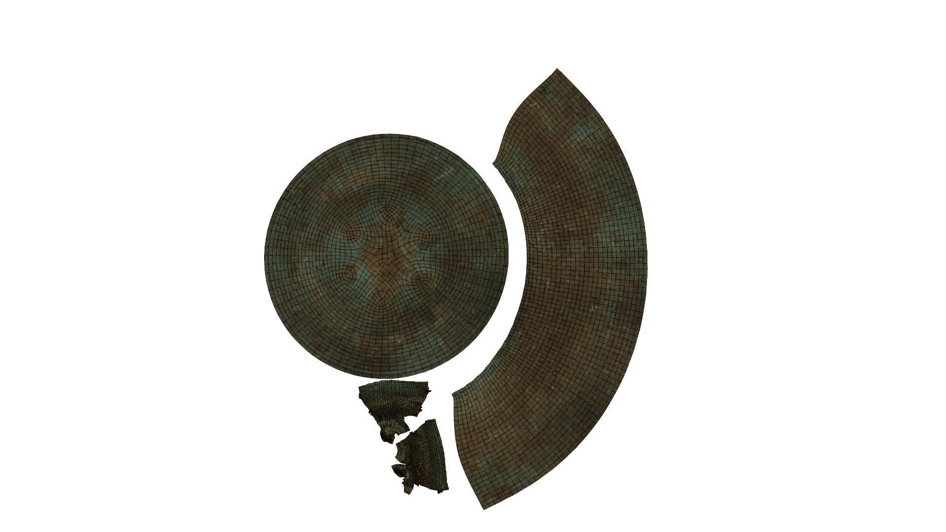 Old Gas Cylinder - Real-Time Scanned Low-poly 3D model_7