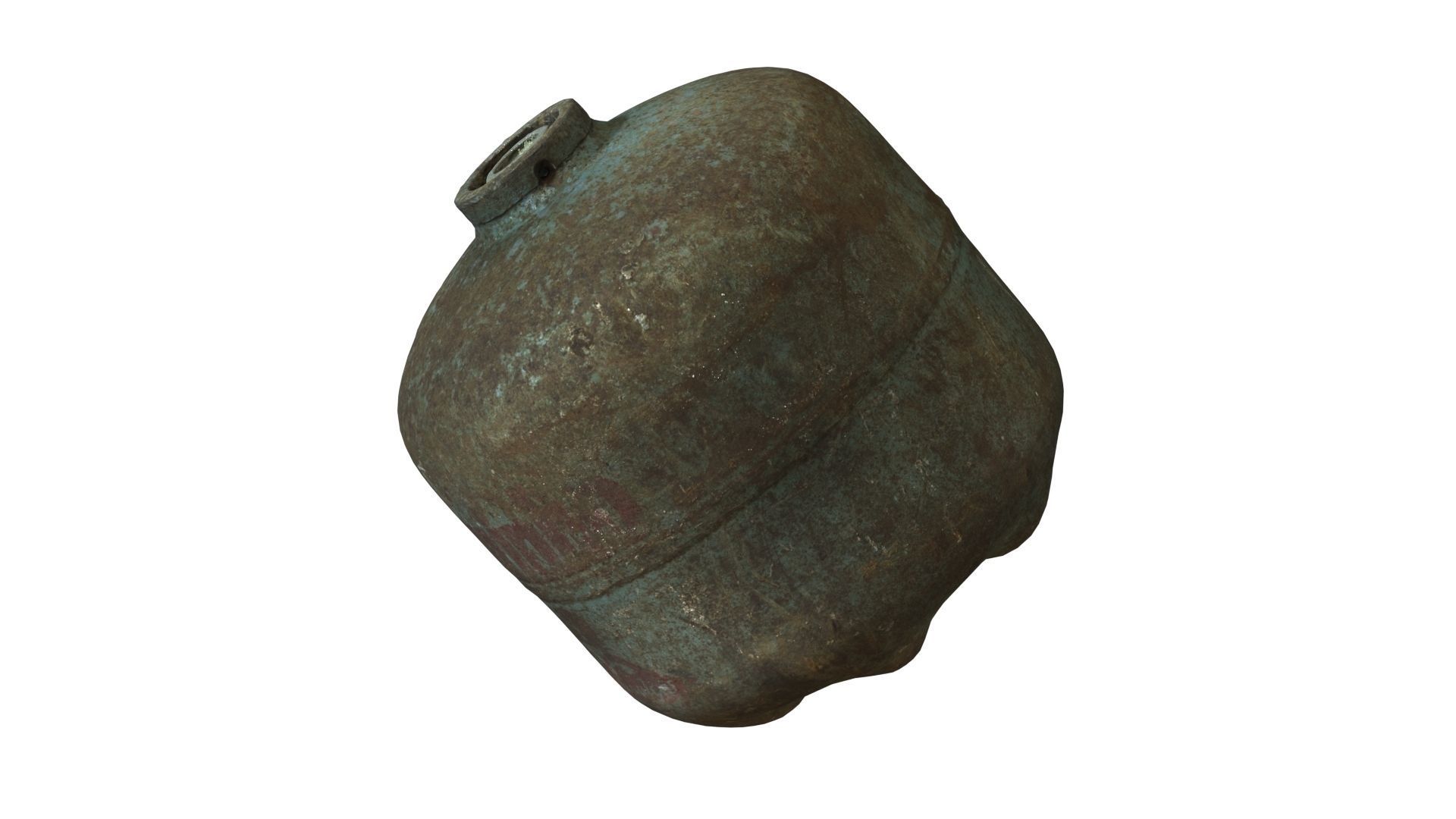 Old Gas Cylinder - Real-Time Scanned Low-poly 3D model_18
