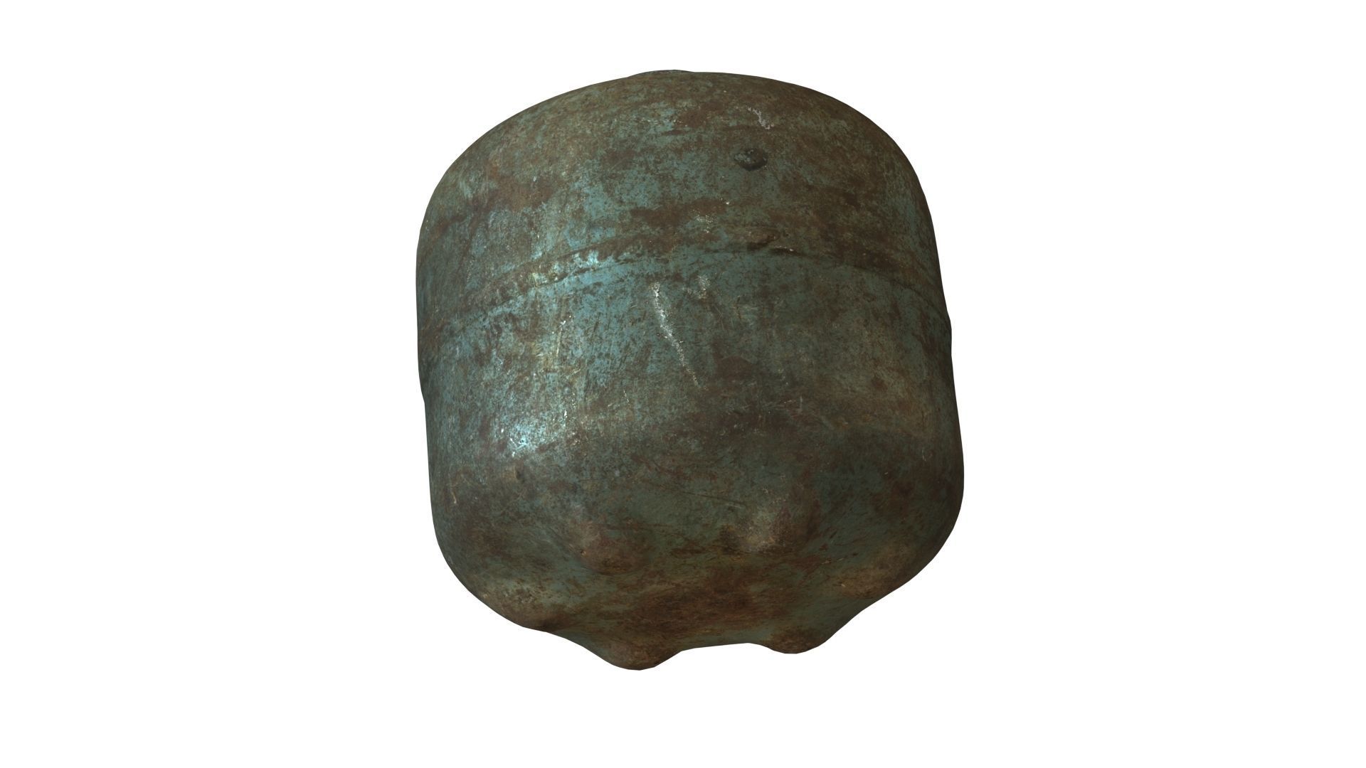 Old Gas Cylinder - Real-Time Scanned Low-poly 3D model_15