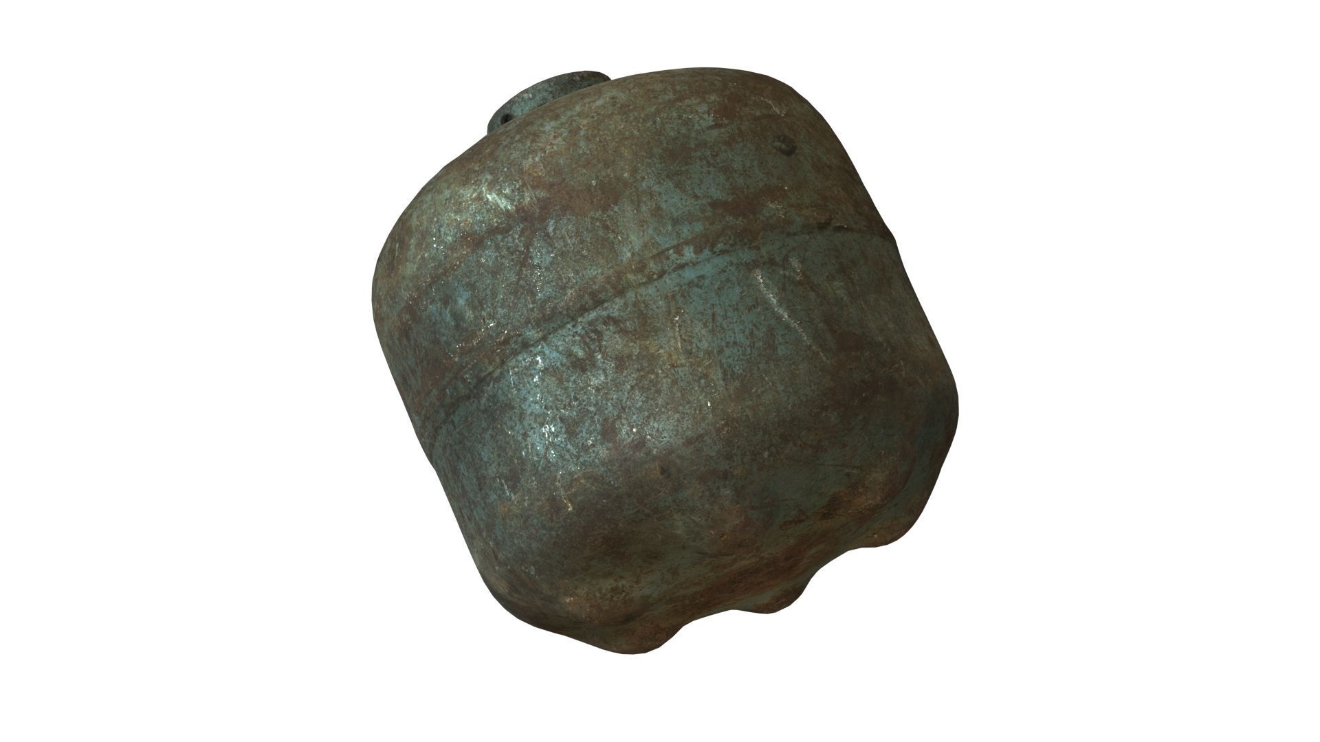 Old Gas Cylinder - Real-Time Scanned Low-poly 3D model_16