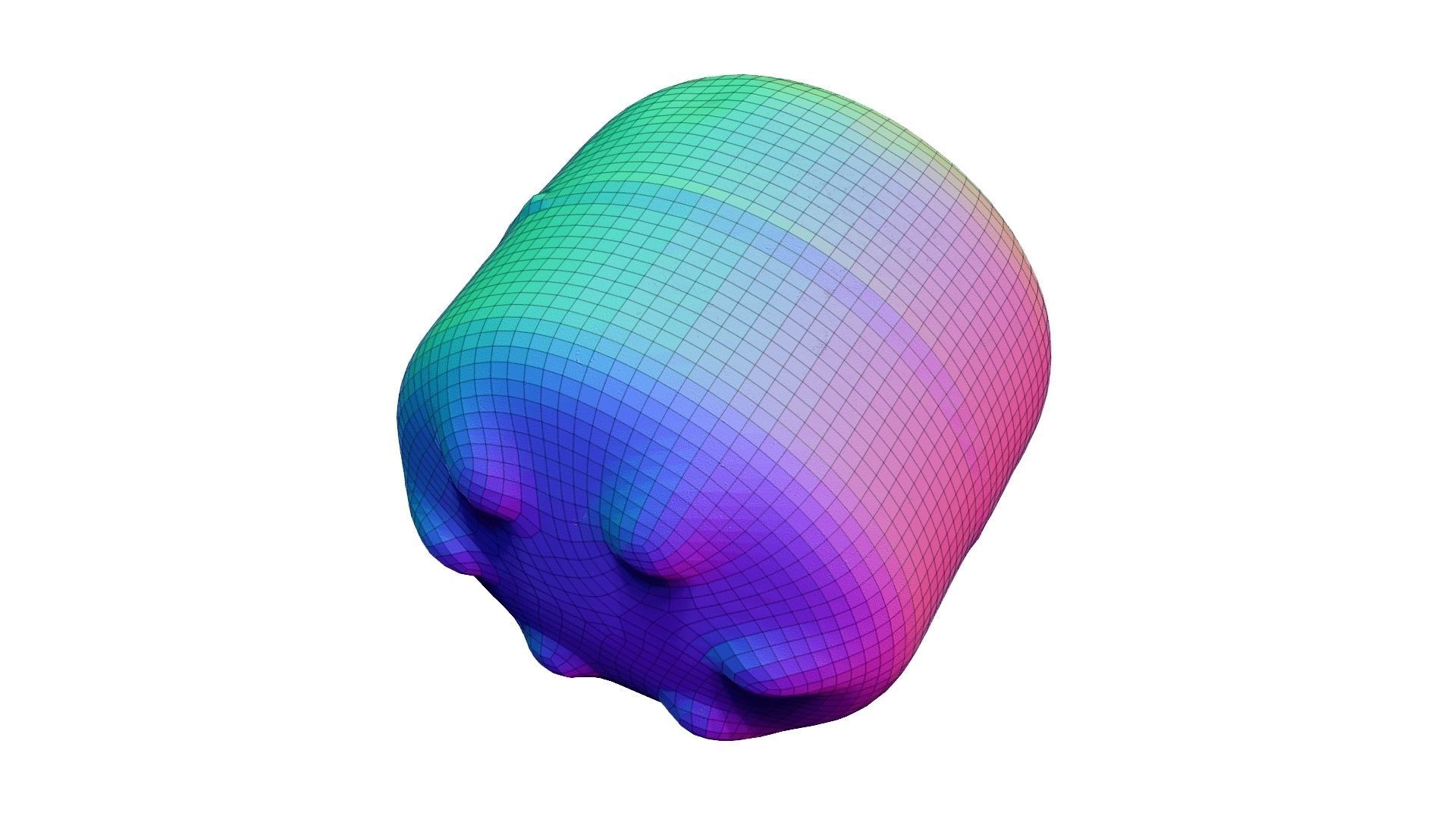 Old Gas Cylinder - Real-Time Scanned Low-poly 3D model_5