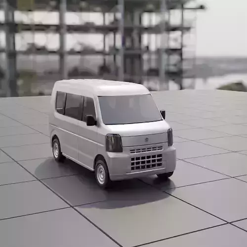 Full model kit - Suzuki Kei Car - Carry Every PC Mini Bus 3D print model