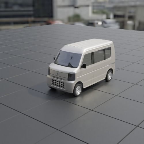 Full model kit - Suzuki Kei Car - Carry Every PC Mini Bus 3D print model_1