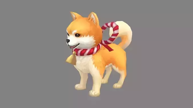 Cartoon Akita Inu - Shiba dog