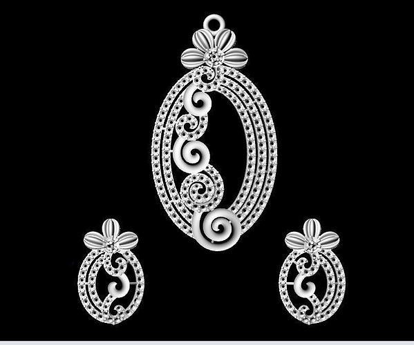 pendent set 0001 Free 3D print model