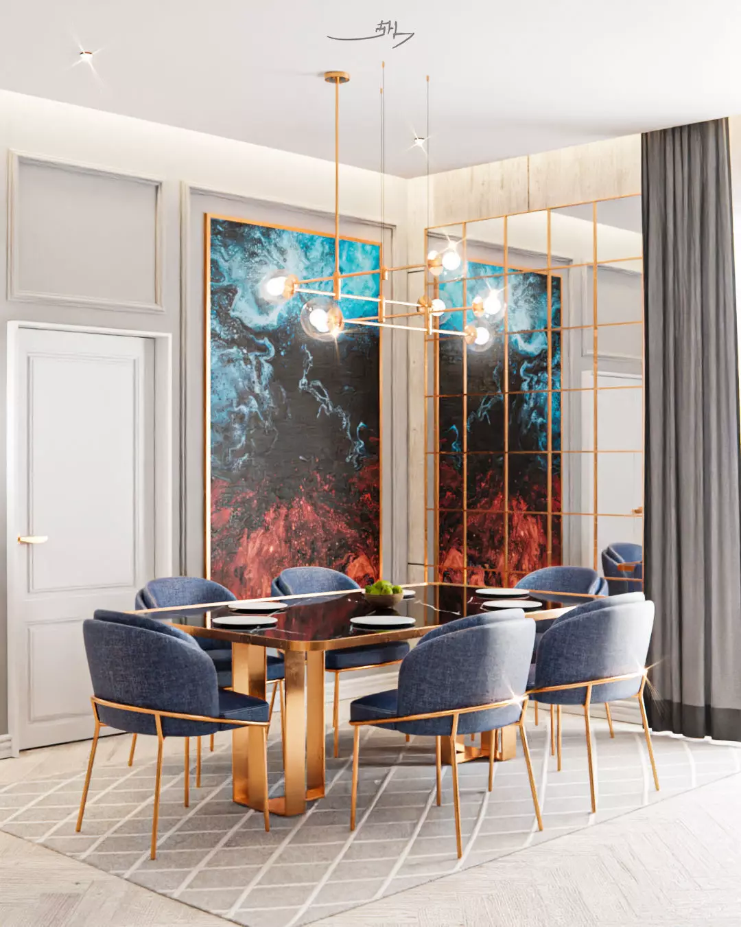 Dining Table Free 3D model