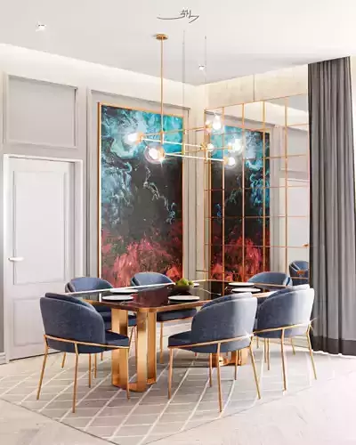 Dining Table Free 3D model