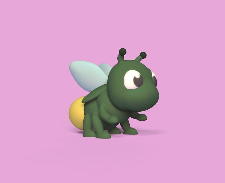 Cute Firefly 3D print model_1