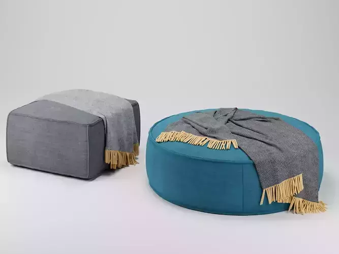 Globewest Orlando Seamed Ottoman