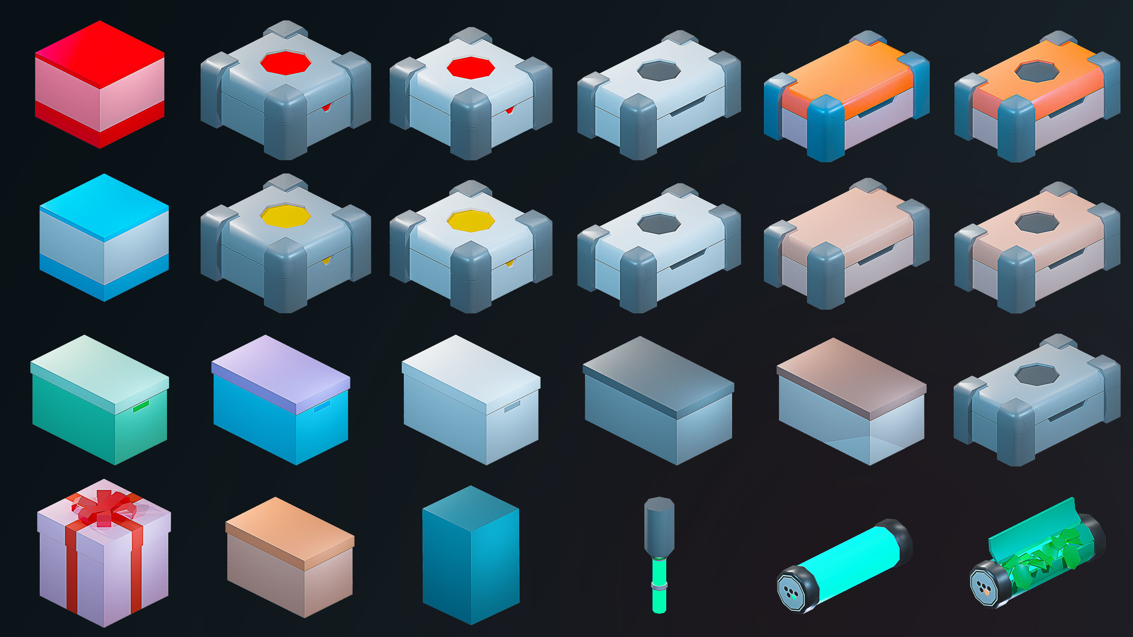 Sci-Fi Rooms Low-poly 3D model_33