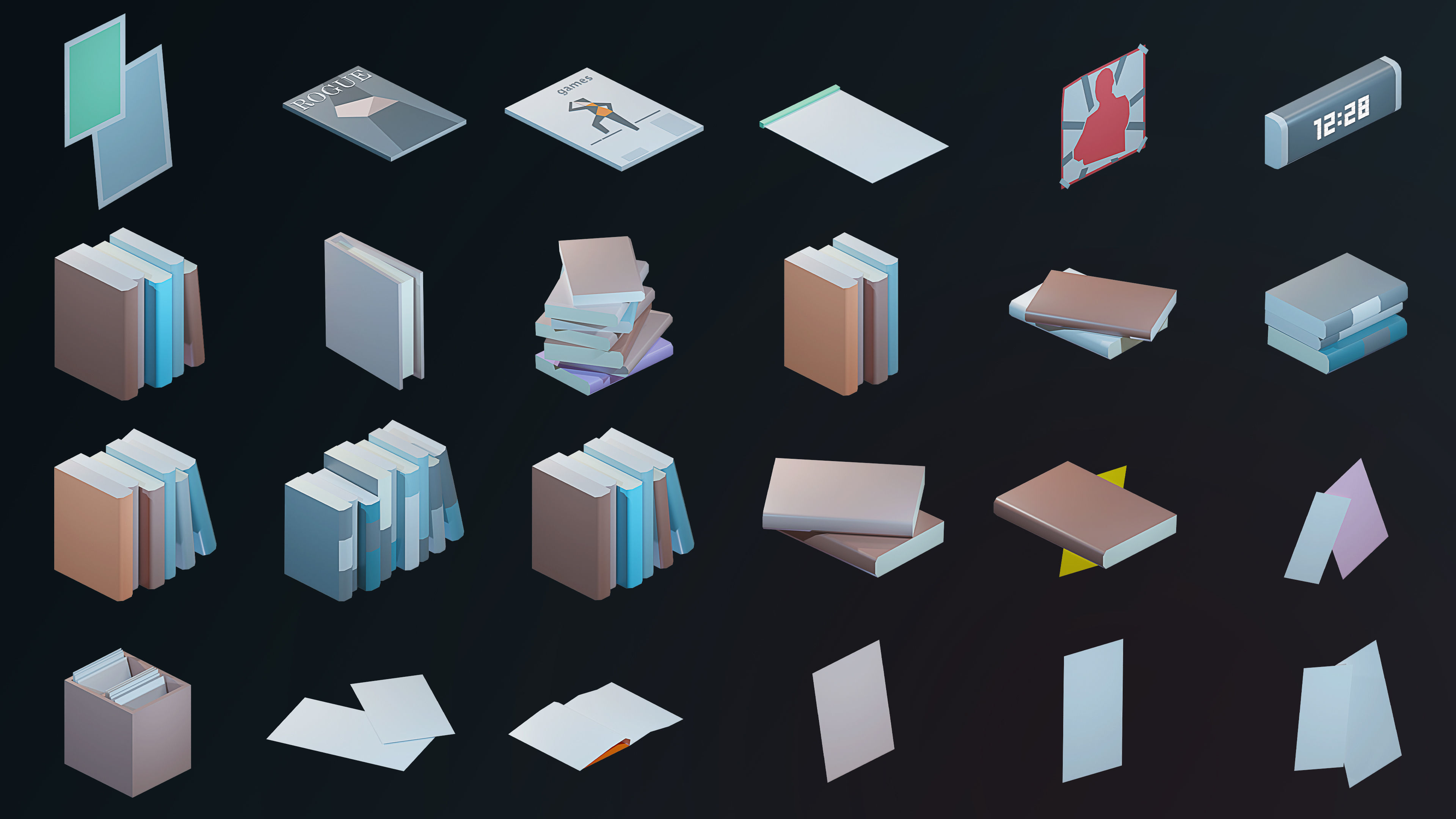 Sci-Fi Rooms Low-poly 3D model_40