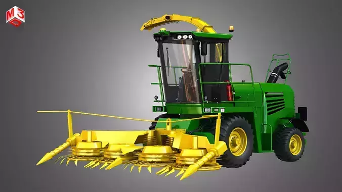 JD - 7300 Forage Harvester Combine 3D model