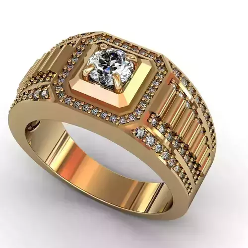 Diamond Ring 3D print model  