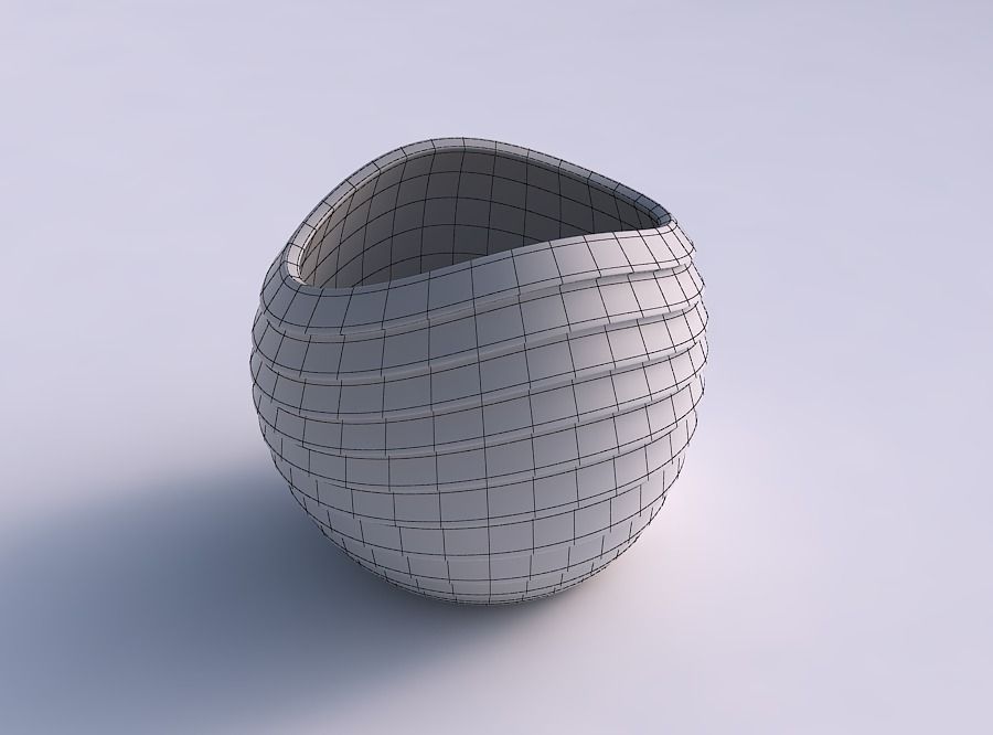 Bowl compressed 3 with horizontal inverted layers 3D print model_5