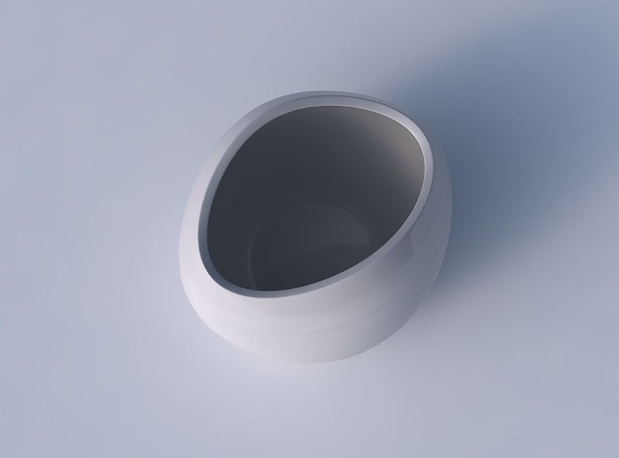 Bowl compressed 3 with horizontal inverted layers 3D print model_2