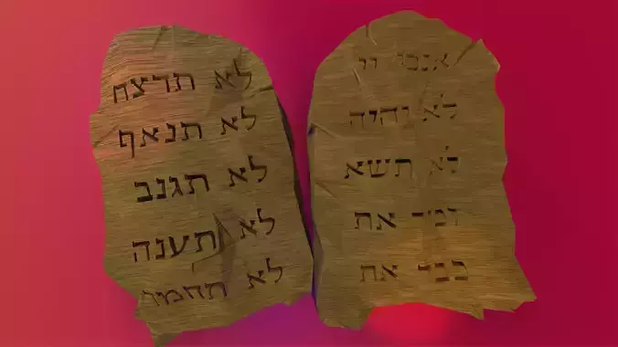 tablets of the 10 commandments