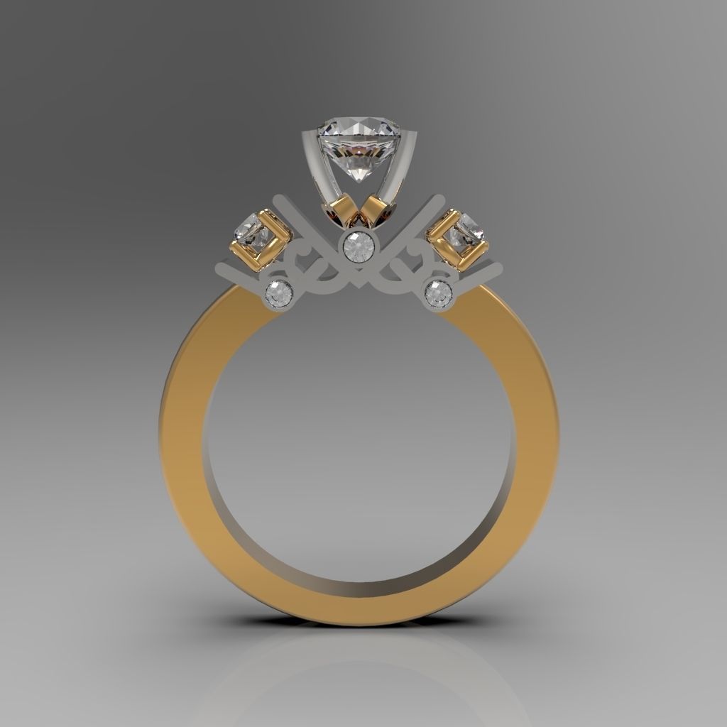 ring engagement 3D print model_7
