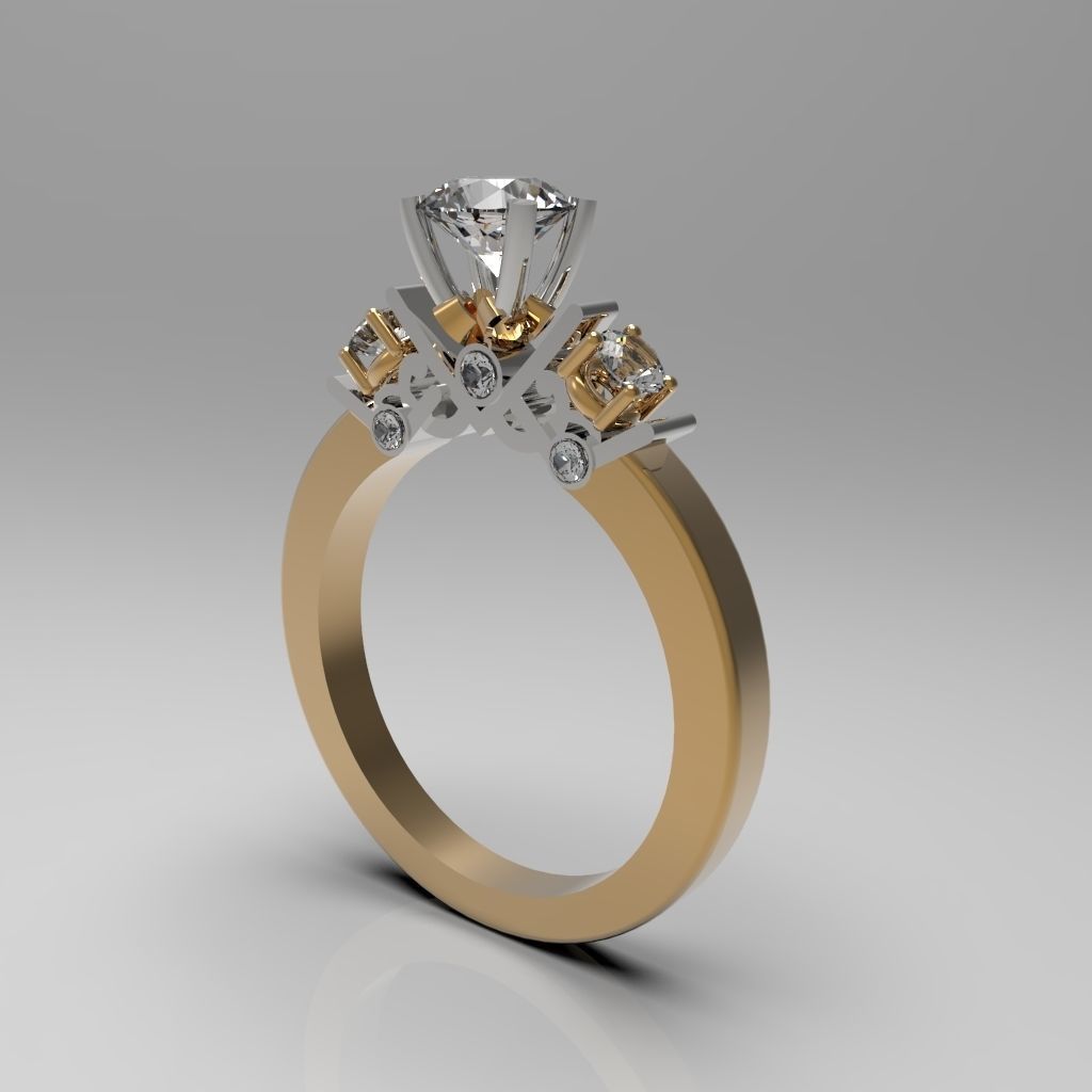ring engagement 3D print model_2