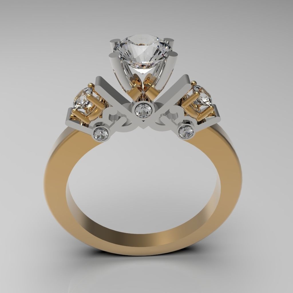 ring engagement 3D print model_1