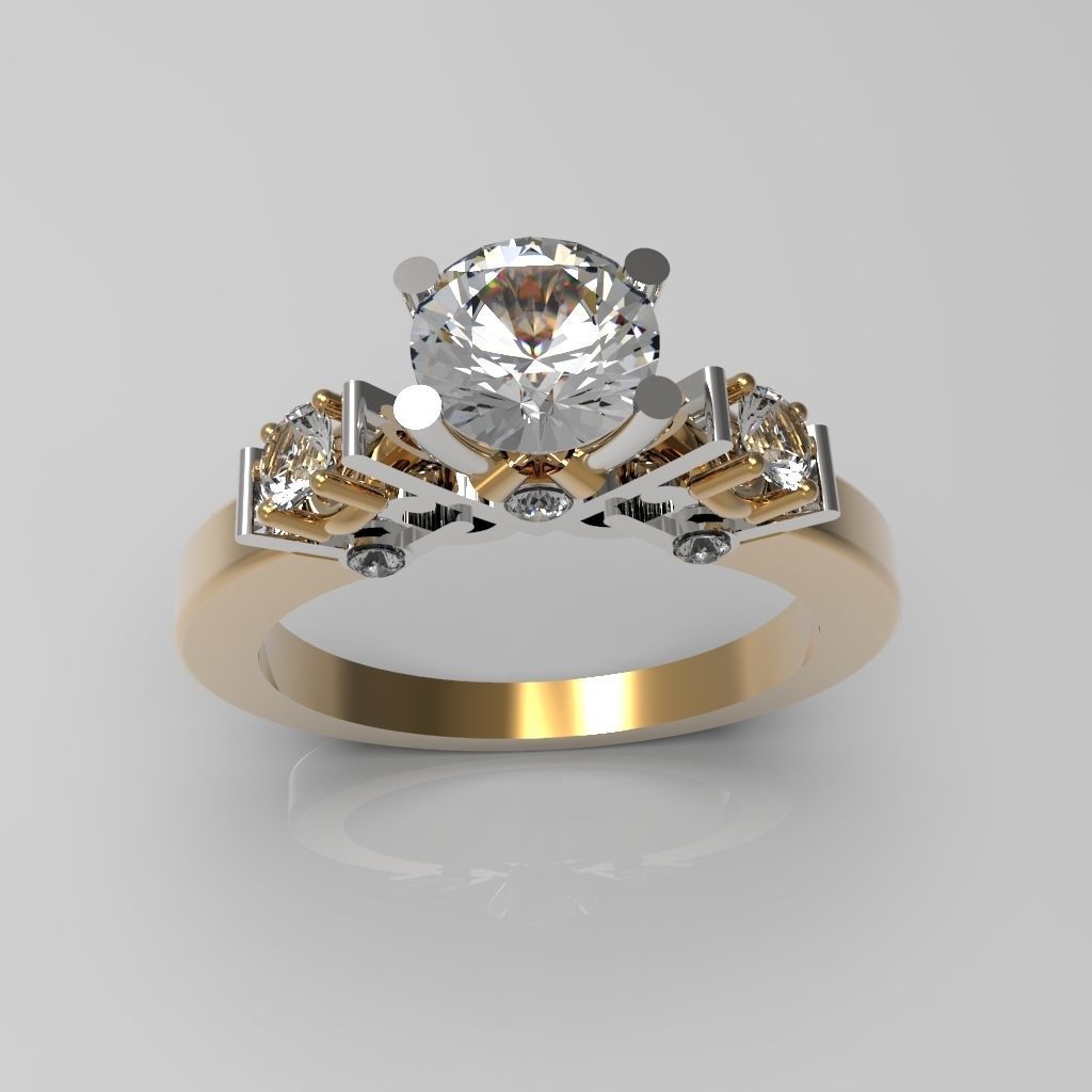 ring engagement 3D print model_3