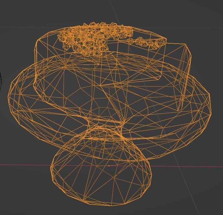 Low High Poly of 6 stylized Desserts for your renders and games Low-poly 3D model_8