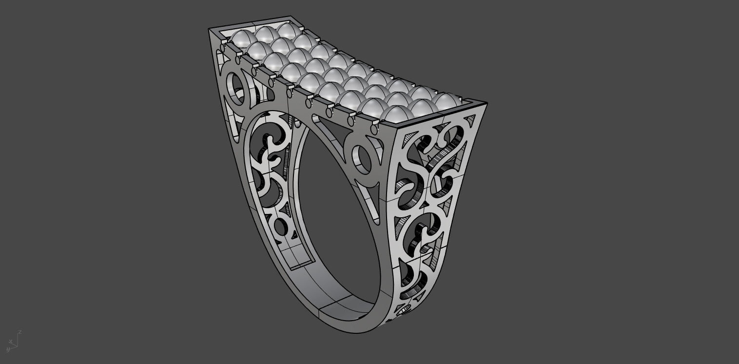 Ring set for using with ITALIAN ENGRAVED BALL on it    7 MODLE 3D print model_3