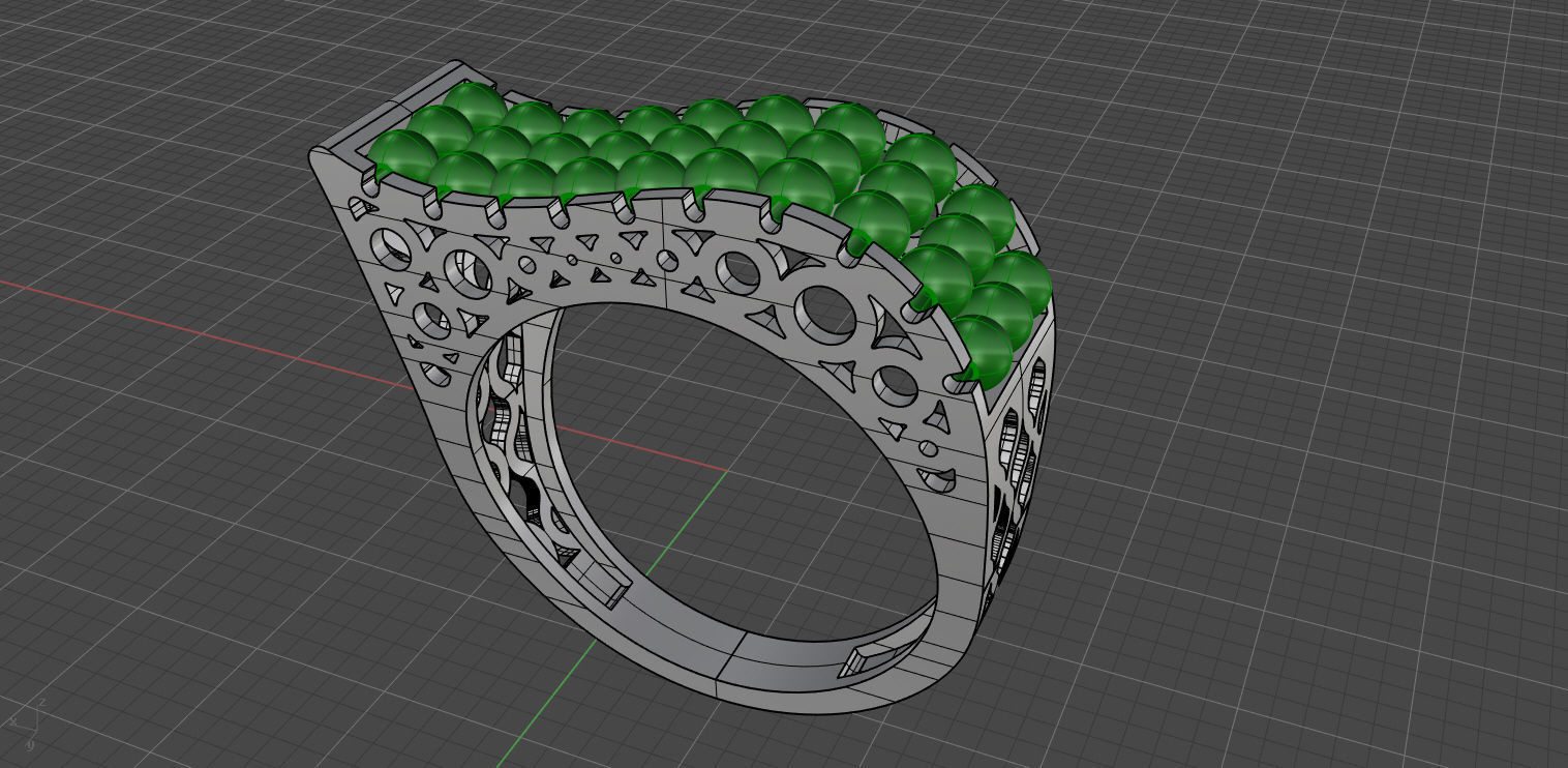 Ring set for using with ITALIAN ENGRAVED BALL on it    7 MODLE 3D print model_2