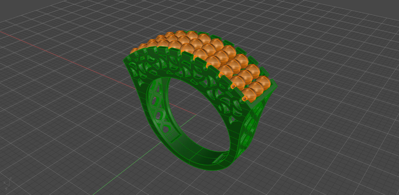 Ring set for using with ITALIAN ENGRAVED BALL on it    7 MODLE 3D print model_4