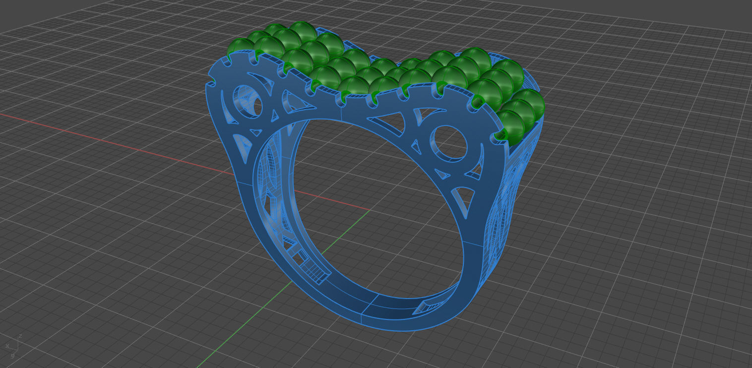 Ring set for using with ITALIAN ENGRAVED BALL on it    7 MODLE 3D print model_6