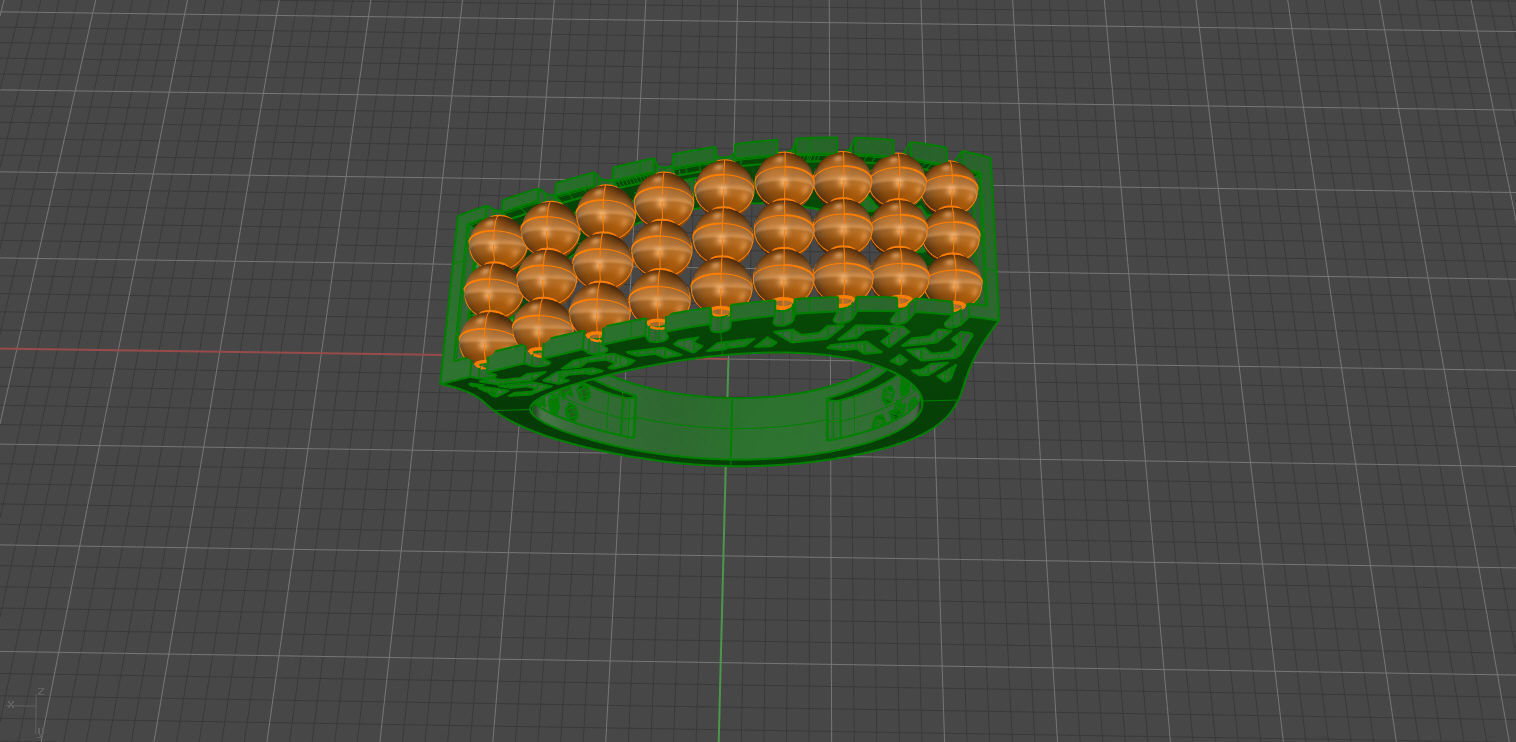 Ring set for using with ITALIAN ENGRAVED BALL on it    7 MODLE 3D print model_5