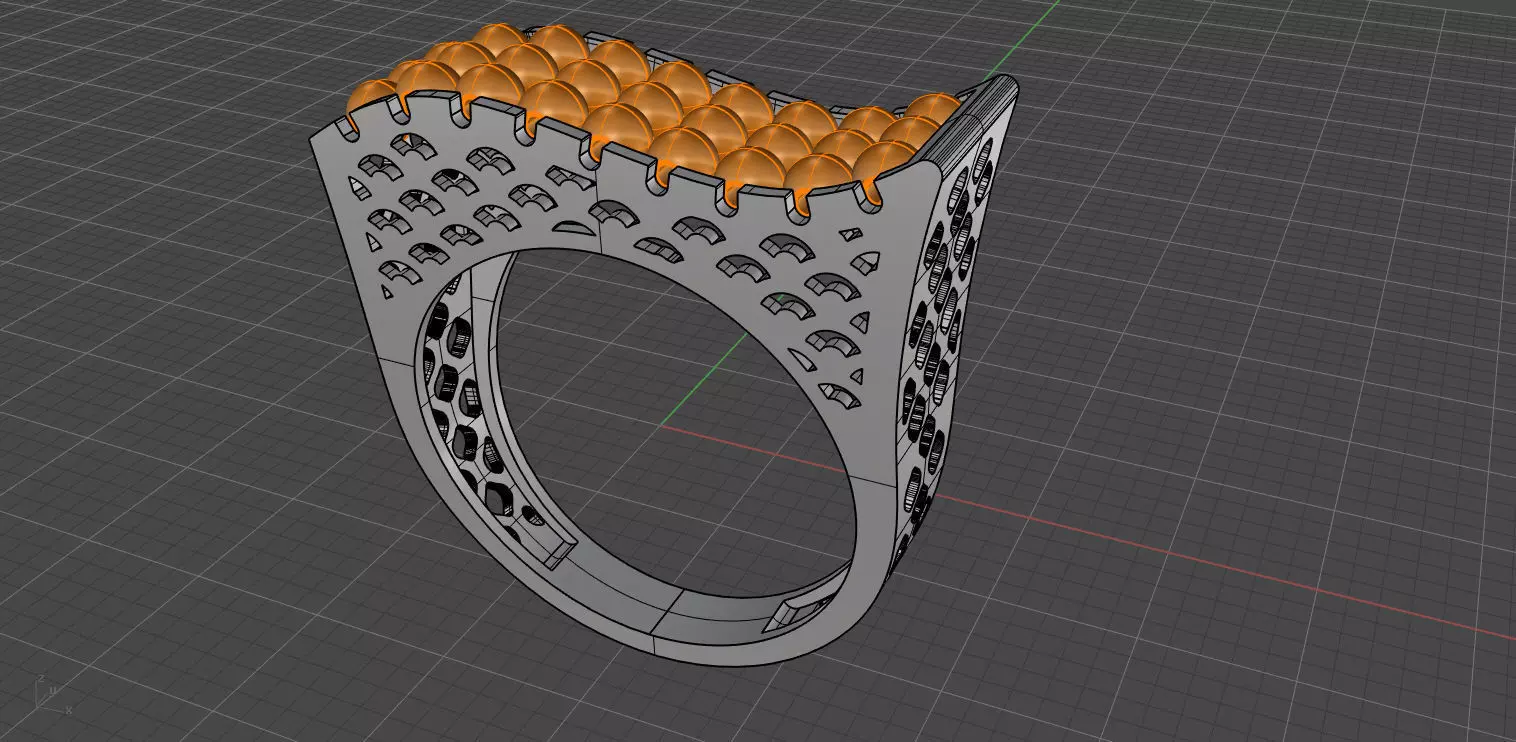 Ring set for using with ITALIAN ENGRAVED BALL on it    7 MODLE 3D print model_0