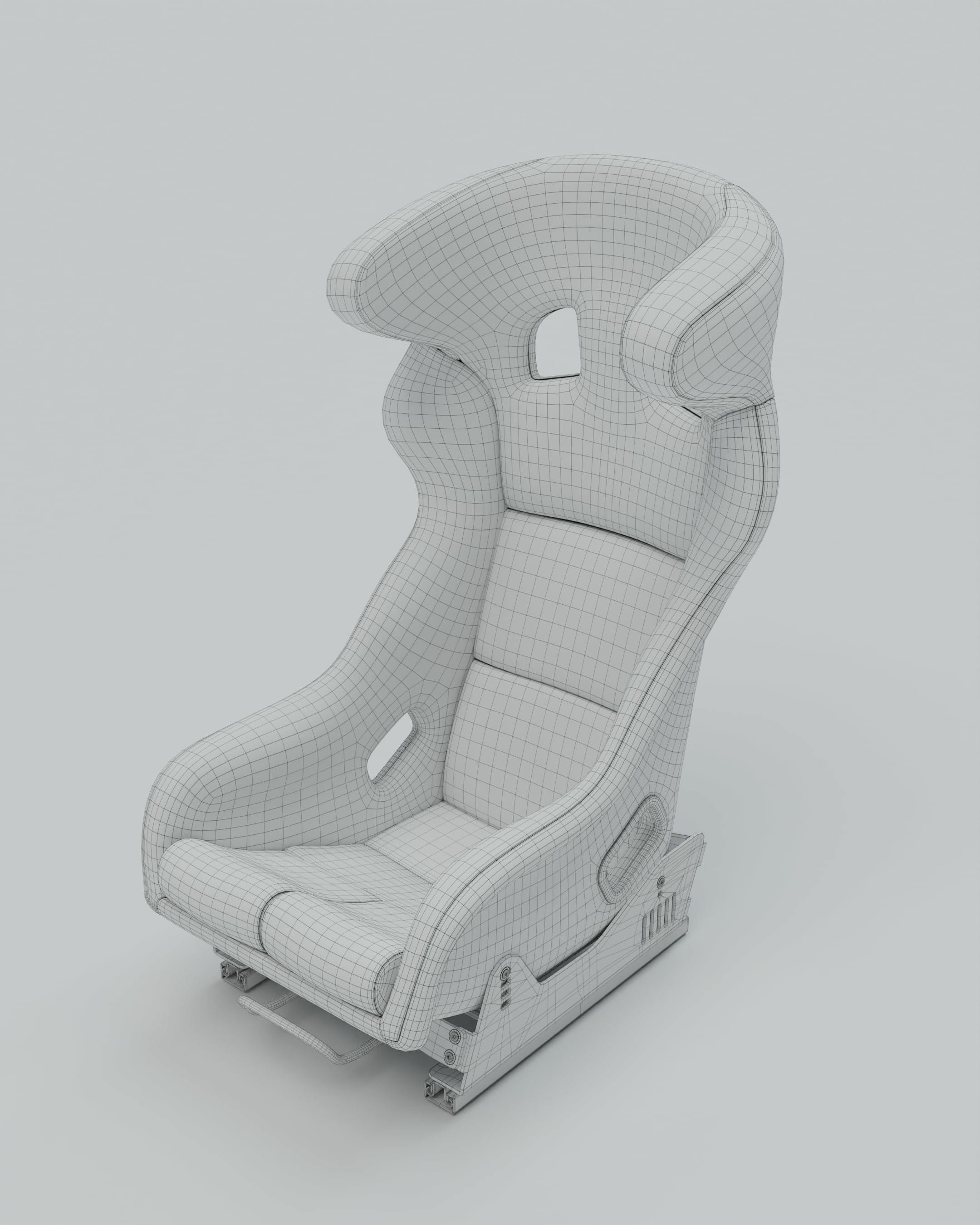  High Quality Recaro Pro Racer SPG Bucket Seat  3D model_9