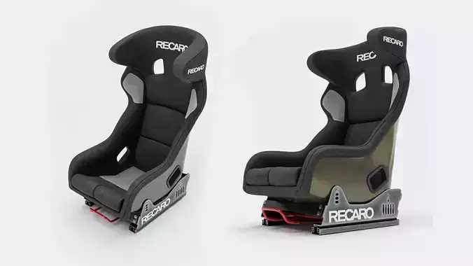  High Quality Recaro Pro Racer SPG Bucket Seat  3D model