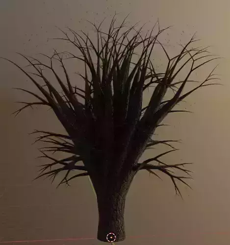 realistic tree with no leaves