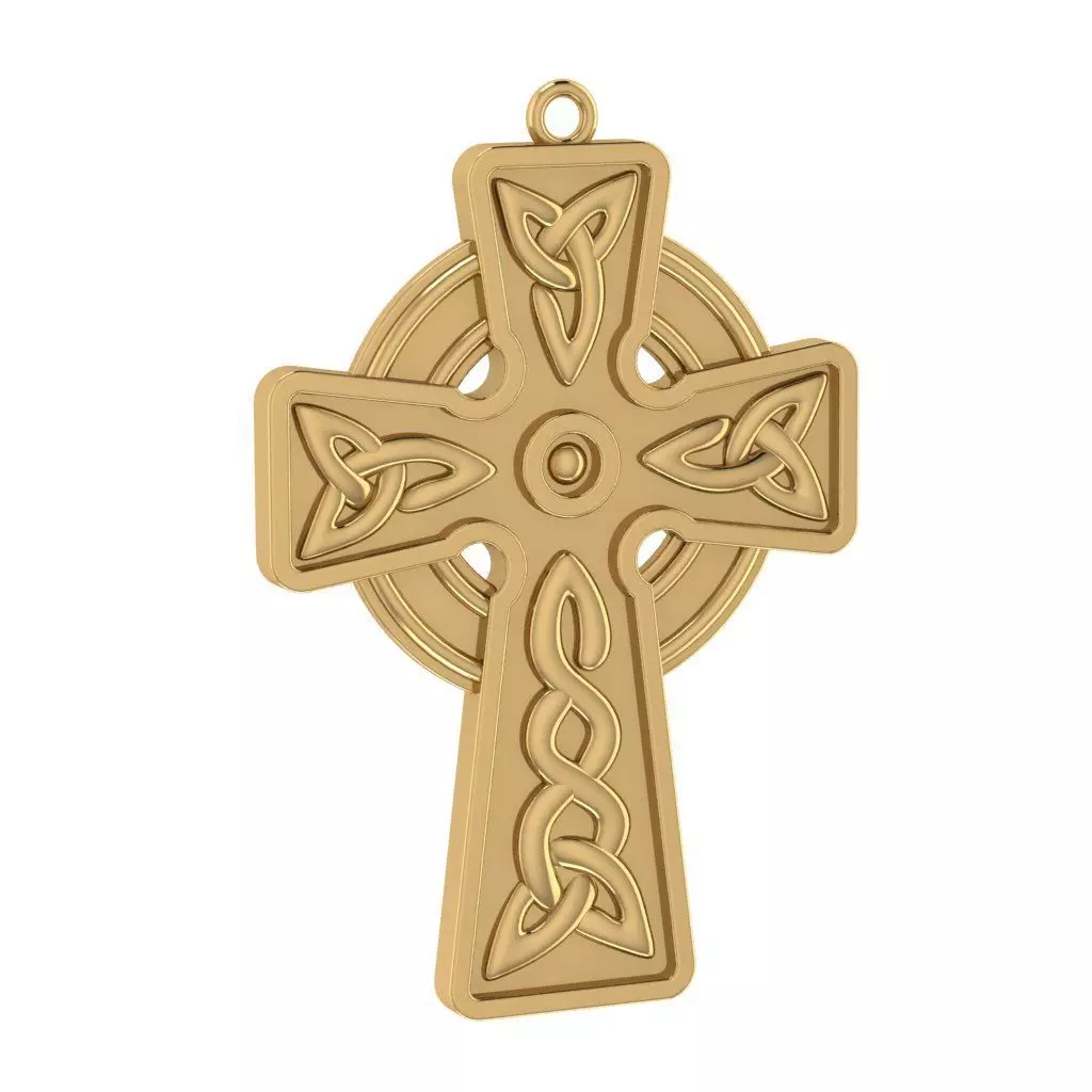 Celtic Cross Pendant 3D print model
